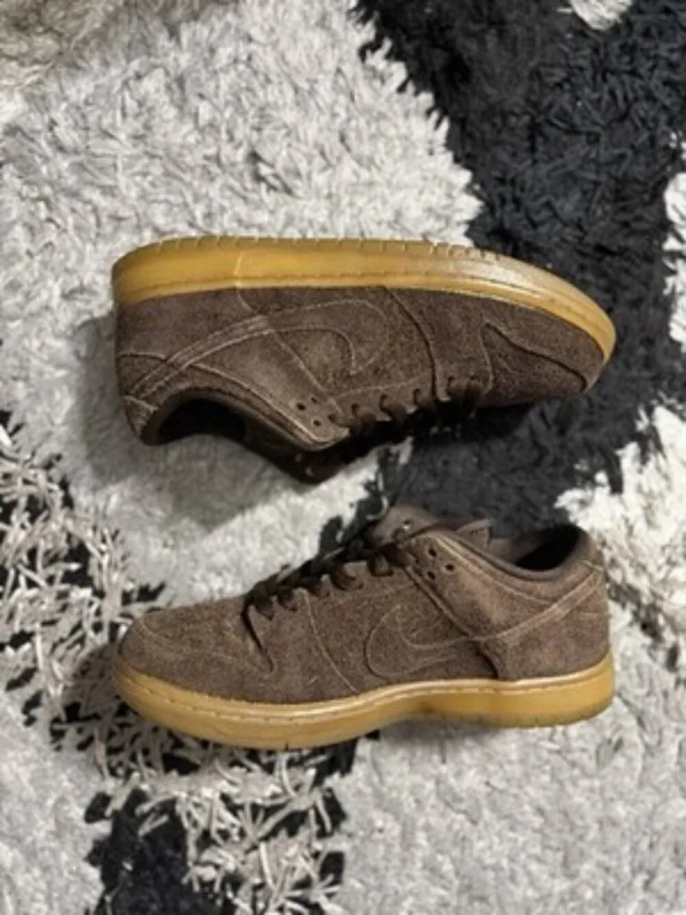 Nike Dunk Premium SB Low Big Foot Brown Suede 313170-222 Men's Size 9